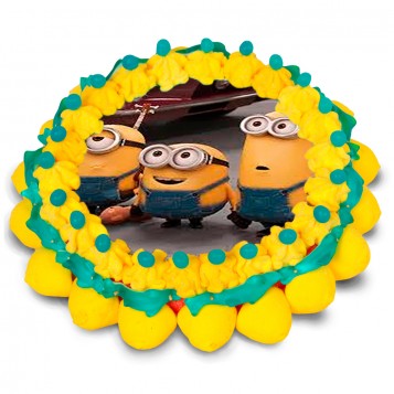 Tarta oblea Minions