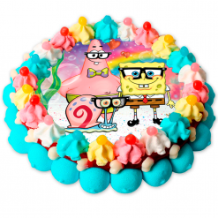 Tarta de chuches Bob Esponja y Patricio