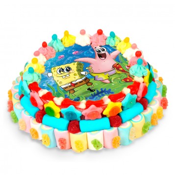 Tarta chuches Bob Esponja y Patricio